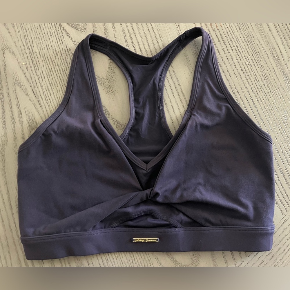 NWOT Gymshark Twist-Front Racerback Sports Bra in Deep Plum SZ MEDIUM